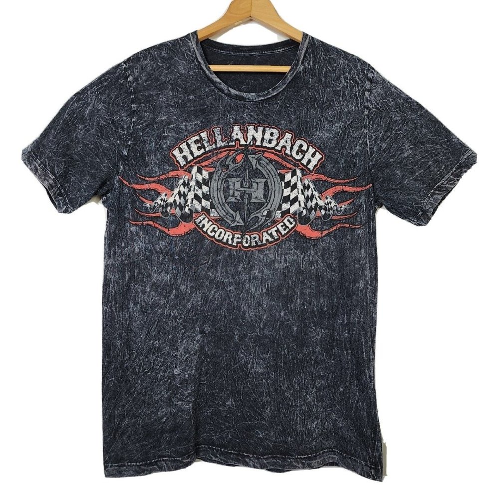 Hellanbach Inc Logo Biker T-Shirt